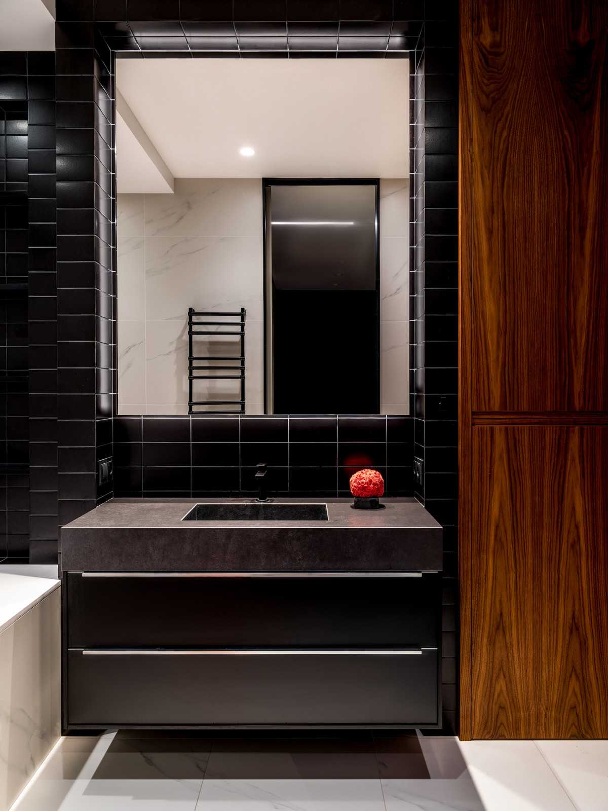 Интерьер санузла в частной квартире от Анны Яровиковой