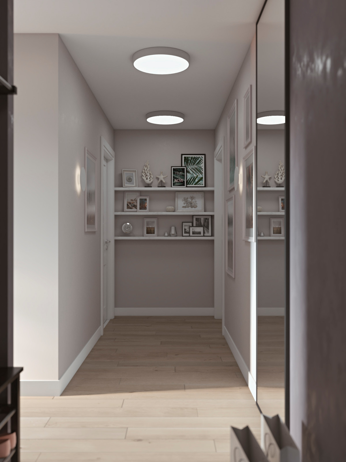 Двухкомнатная квартира в современном скандинавском стиле