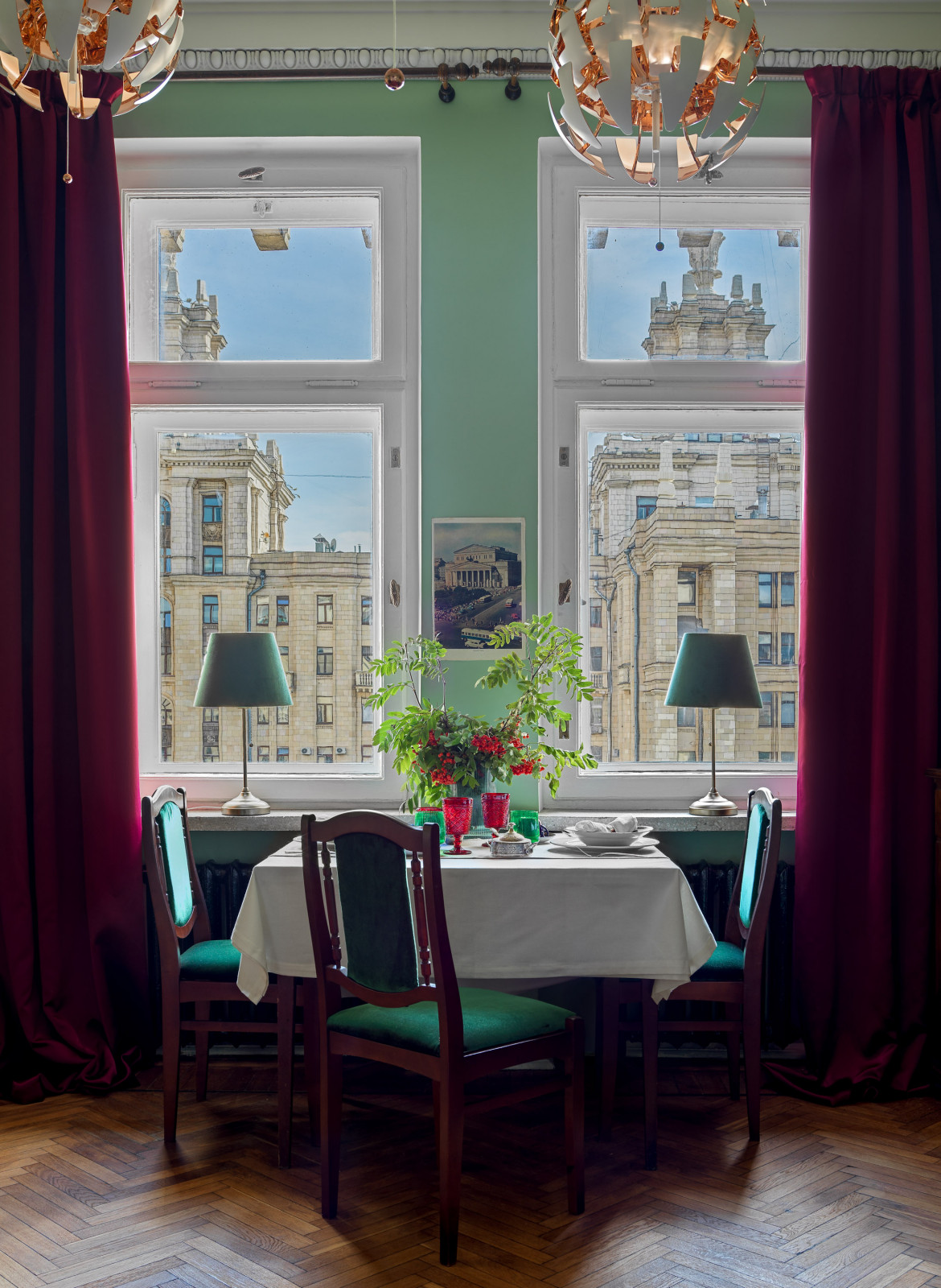 Интерьер в сталинской высотке (гостиница Украина)