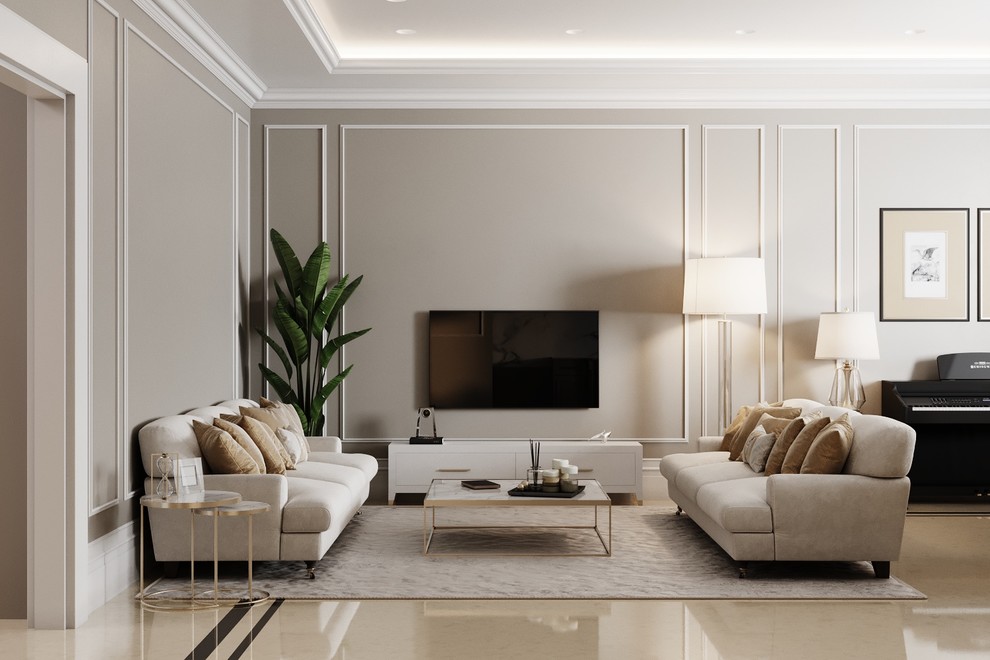 Воздушный интерьер для большой семьи