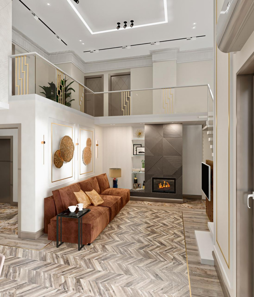 Двухуровневая квартира "Золотые блики" г.Москва