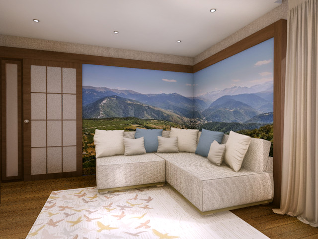 Гостиная - спальня в Великом Новгороде