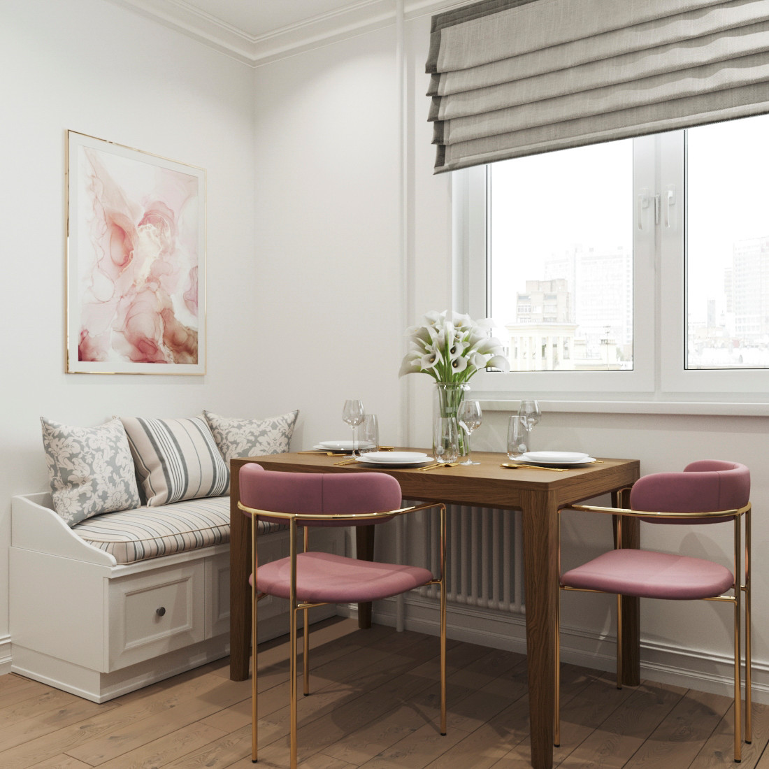 Дизайн однокомнатной квартиры 37 м2