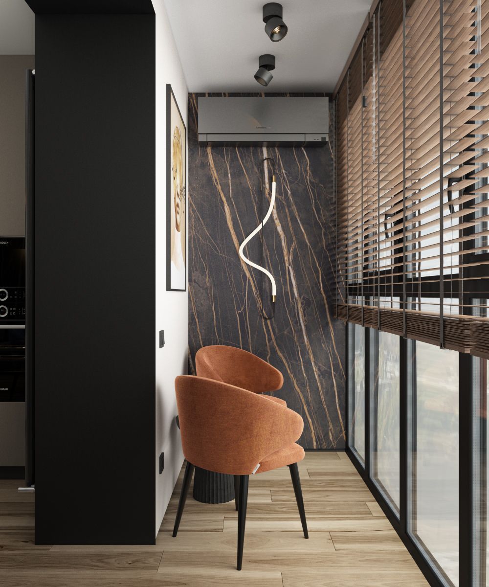 Интерьер лоджии, дизайнер Наталья Шевлякова