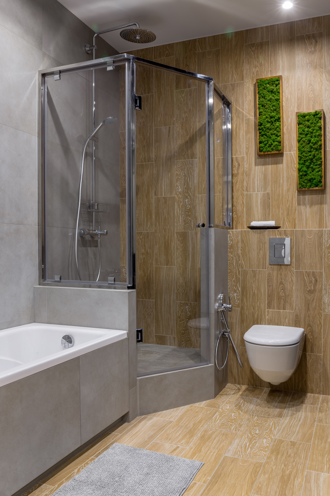 Кухня-гостиная с зеленью