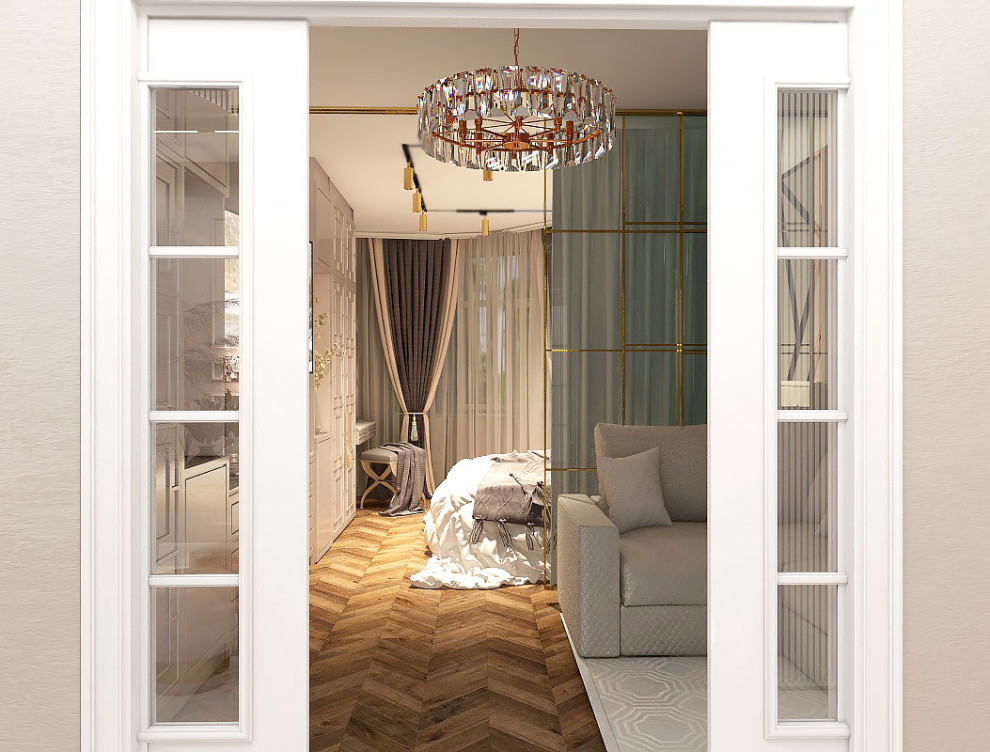 Проект 2х комнатной квартиры в стиле неоклассика