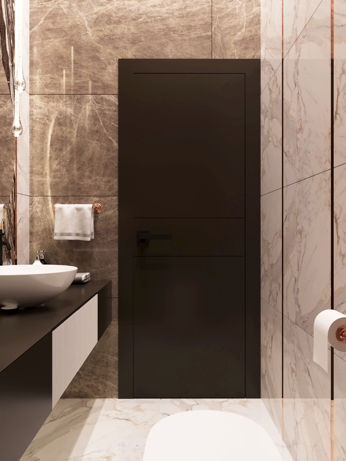 Дизайн санузла для офиса