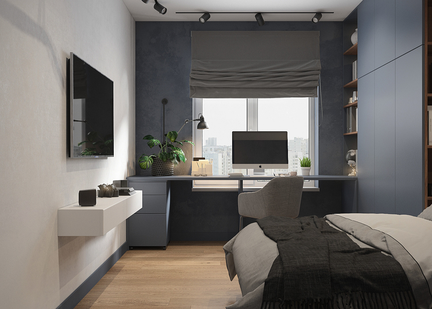 Элегантная современная трехкомнатная квартира