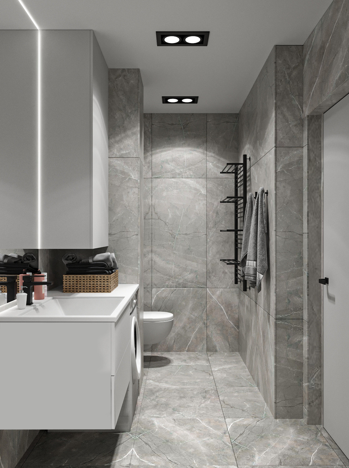 Минималистичная квартира с перетекающими гармоничными пространствами.