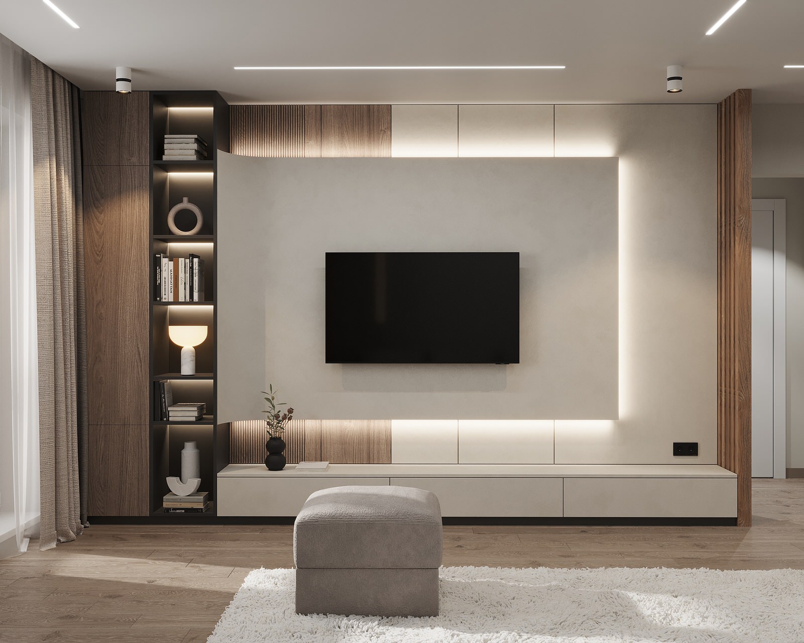 Трехкомнатная квартира с видом на лес