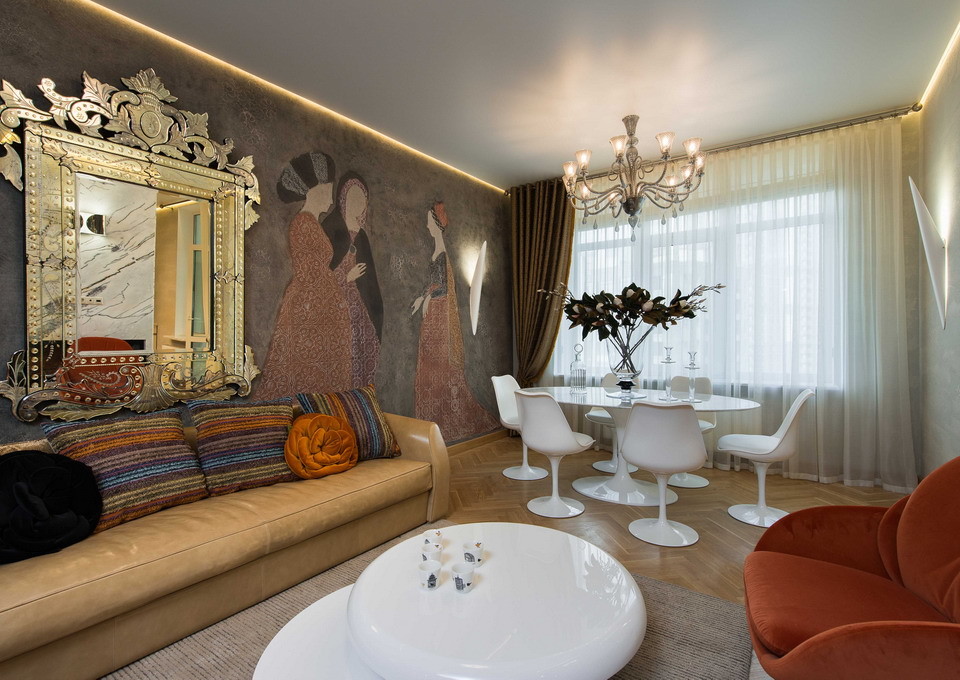 Текстильный дизайн уютной квартиры