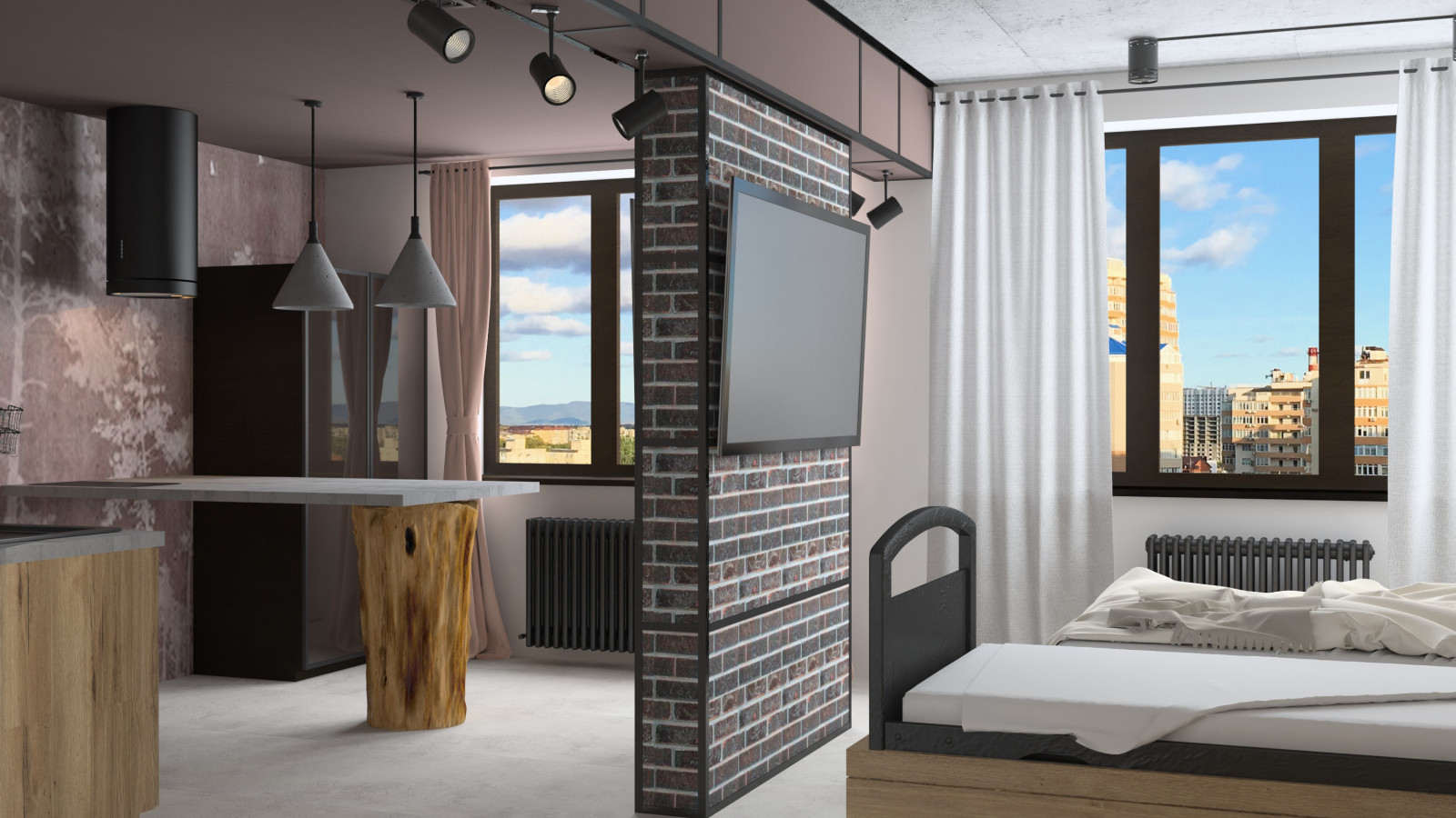 Лофт в многоэтажном доме