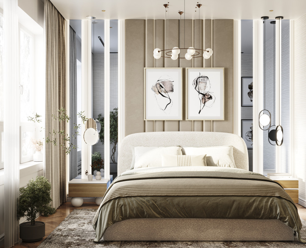 Проект 3-х комнатной квартиры THE WHITE SAVANNAH