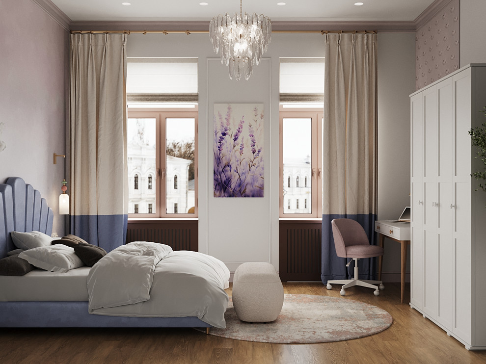 Проект в старом фонде в центре СПб. Ретро и винтаж.