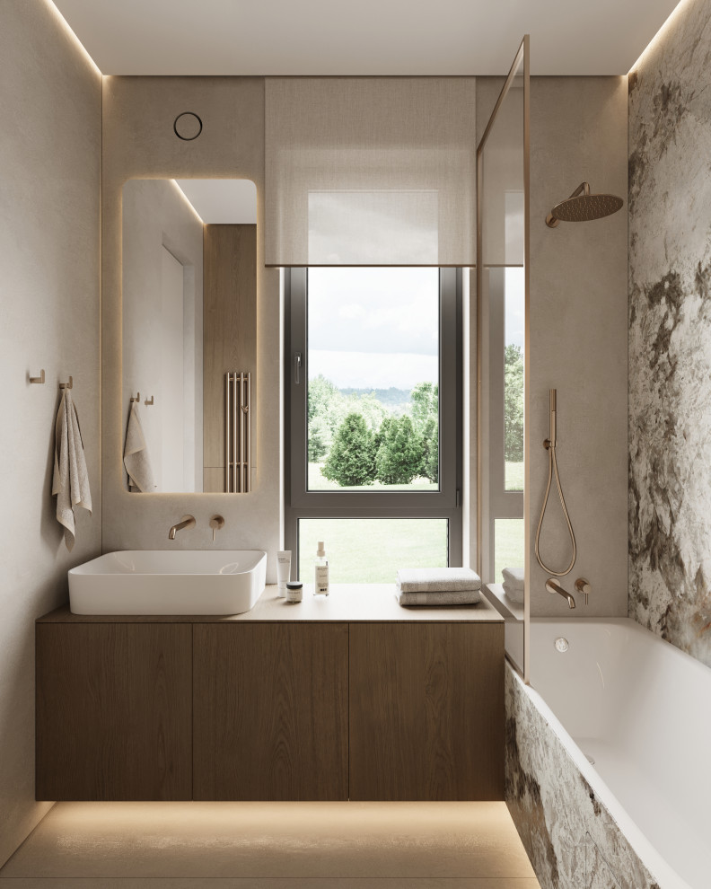 Обложка проекта: Коттедж (240 кв). Мастер-санузел