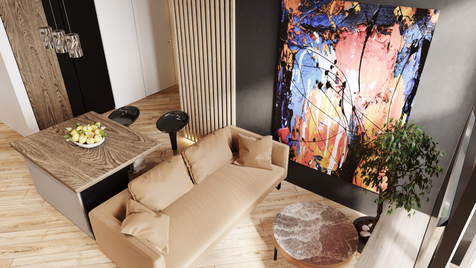 Двухуровневая квартира с террасой