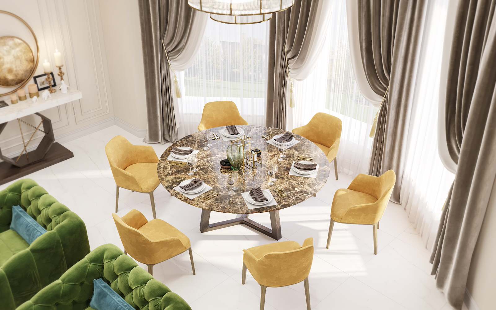 Жилой дом. Дизайн интерьера 1 этажа