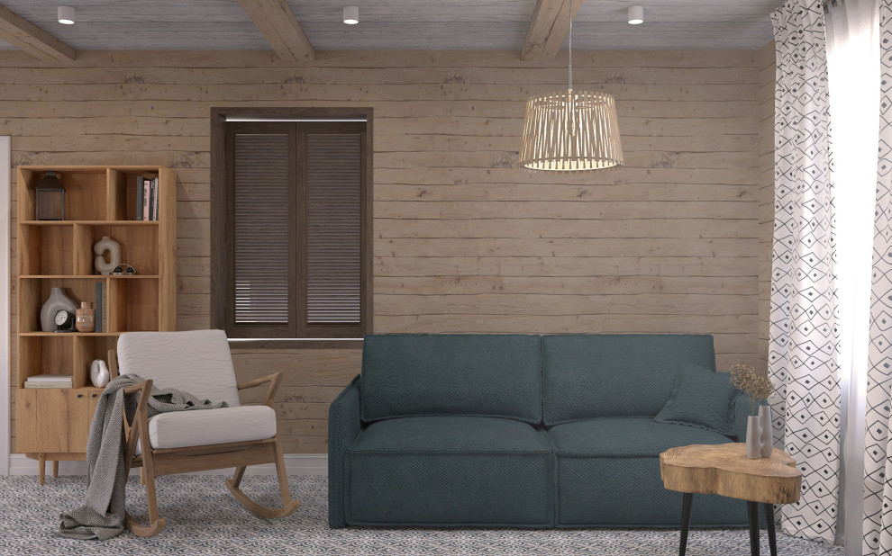 Дизайн проект дачного дома 70м