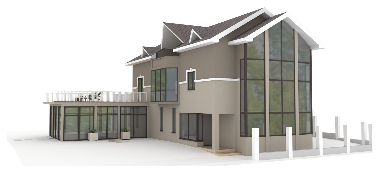 Дом с башней