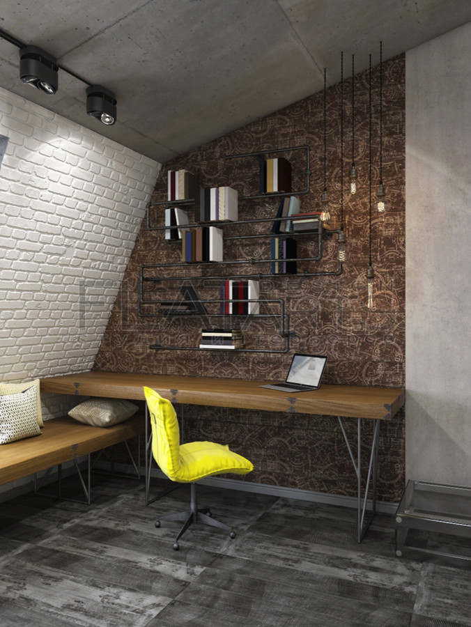 Дизайн двухуровневой квартиры 134 кв.м. в стиле лофт