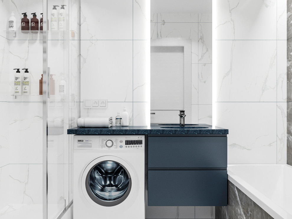 Трехкомнатная квартира в свежих оттенках