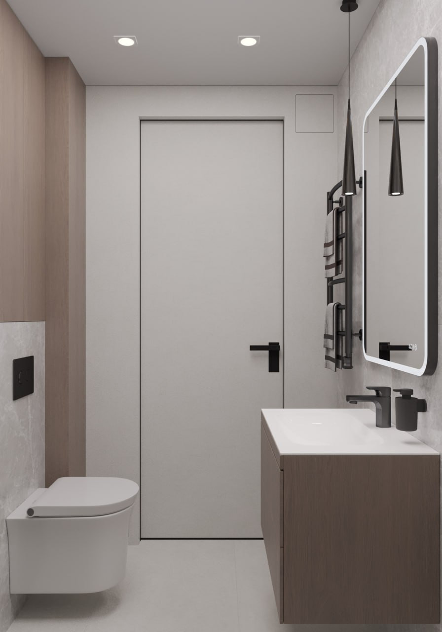 Однокомнатная квартира в стиле минимализм