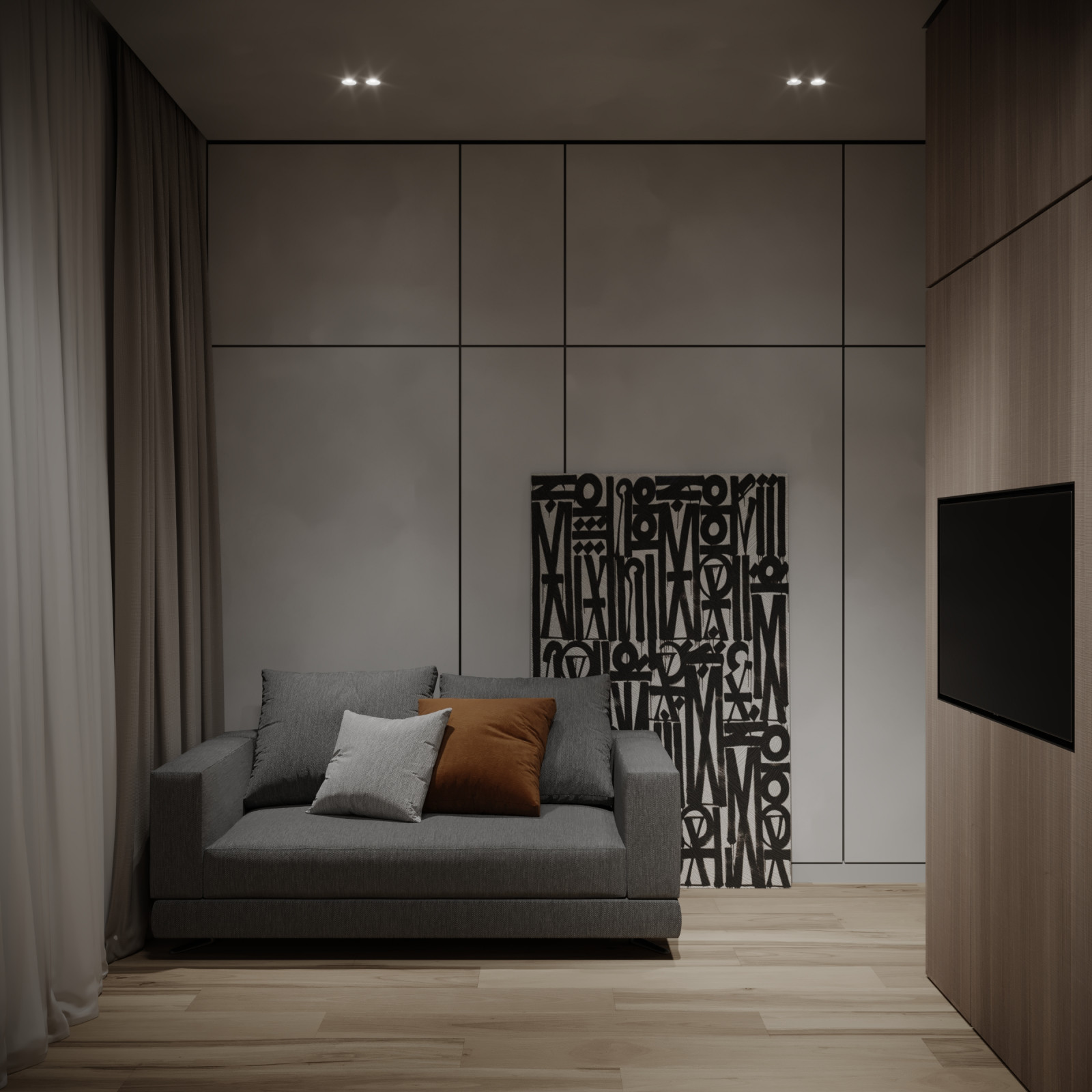 Дизайн проект квартиры в ЖК "Огни"