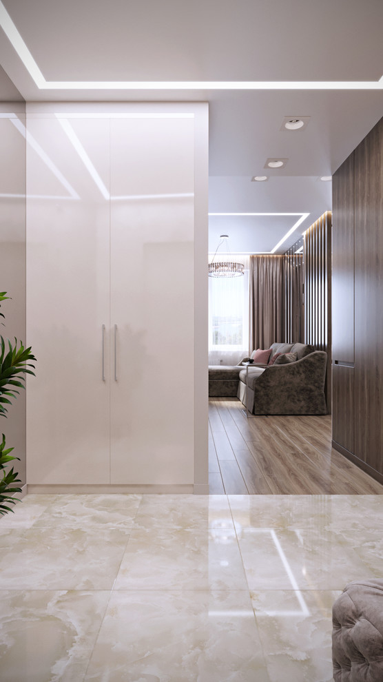 Стильная квартира 86 кв.м. - Москва - яркие акценты в интерьере. Финал.