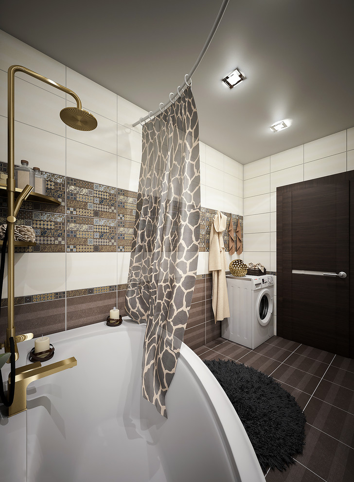 Обложка проекта: Дизайн-проект интерьера санузла в частном доме.