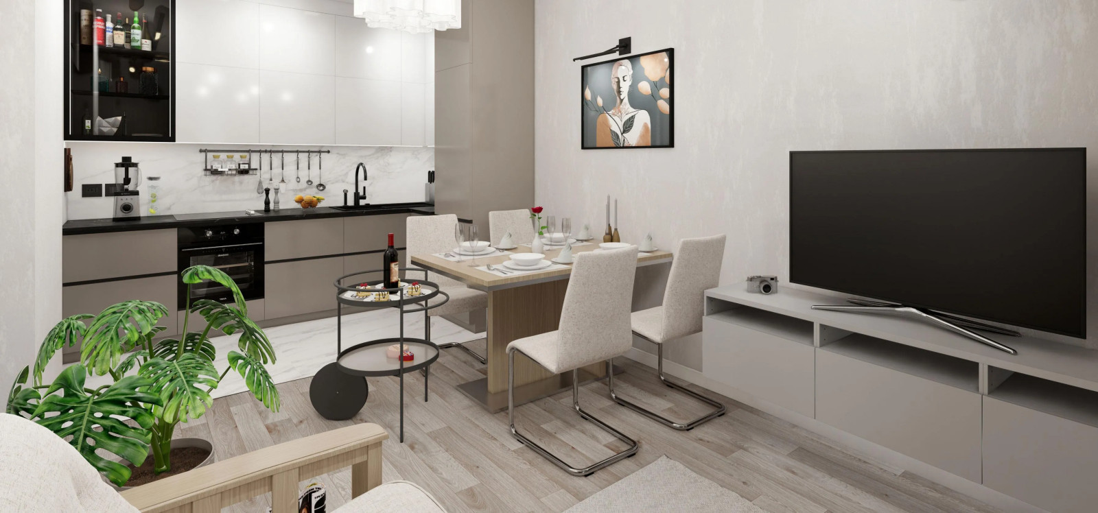 Квартира площадью 67 м2