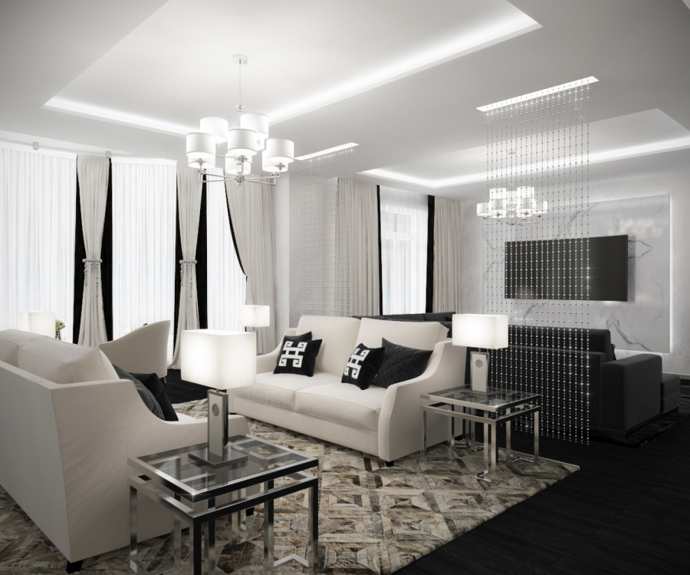 Обложка проекта: Гостиная и столовая в частном доме