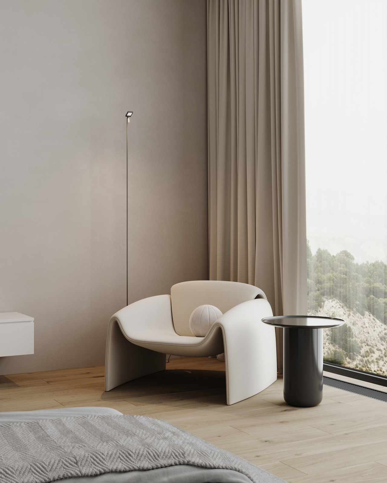 Спальня в стиле минимализм