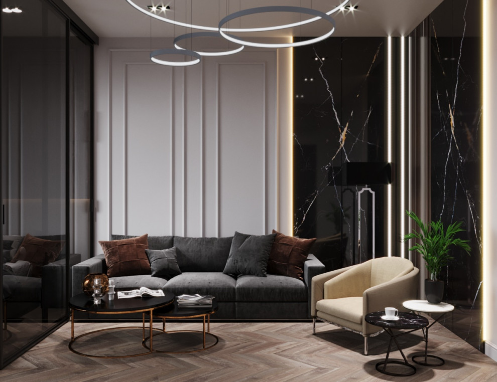 Обложка проекта: Спальня-гостиная