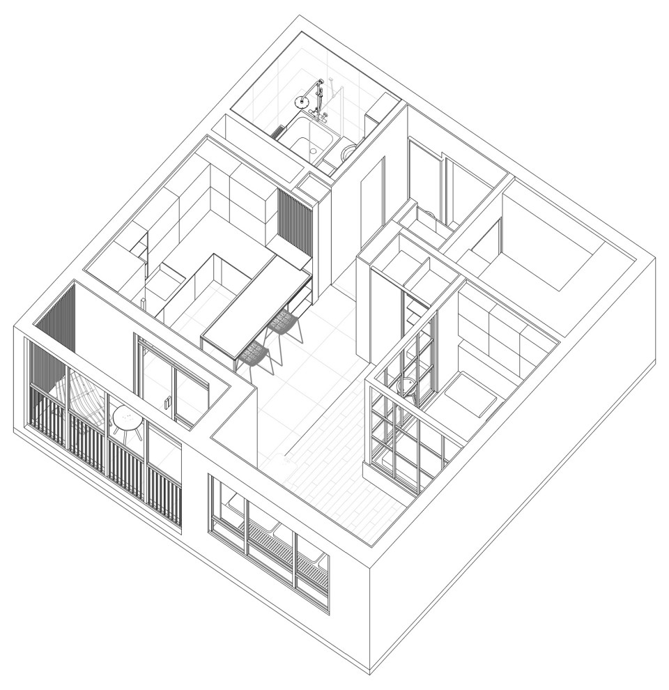 Квартира-студия для молодой пары