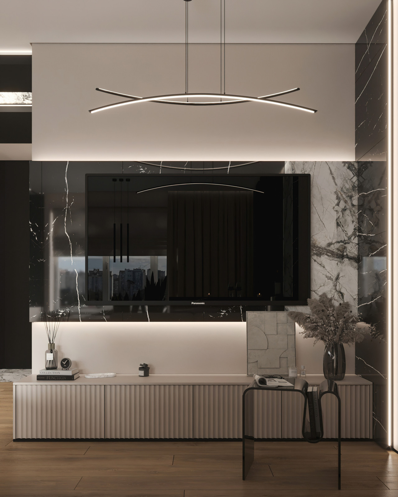 17. Marble 106м². Кухня-гостиная