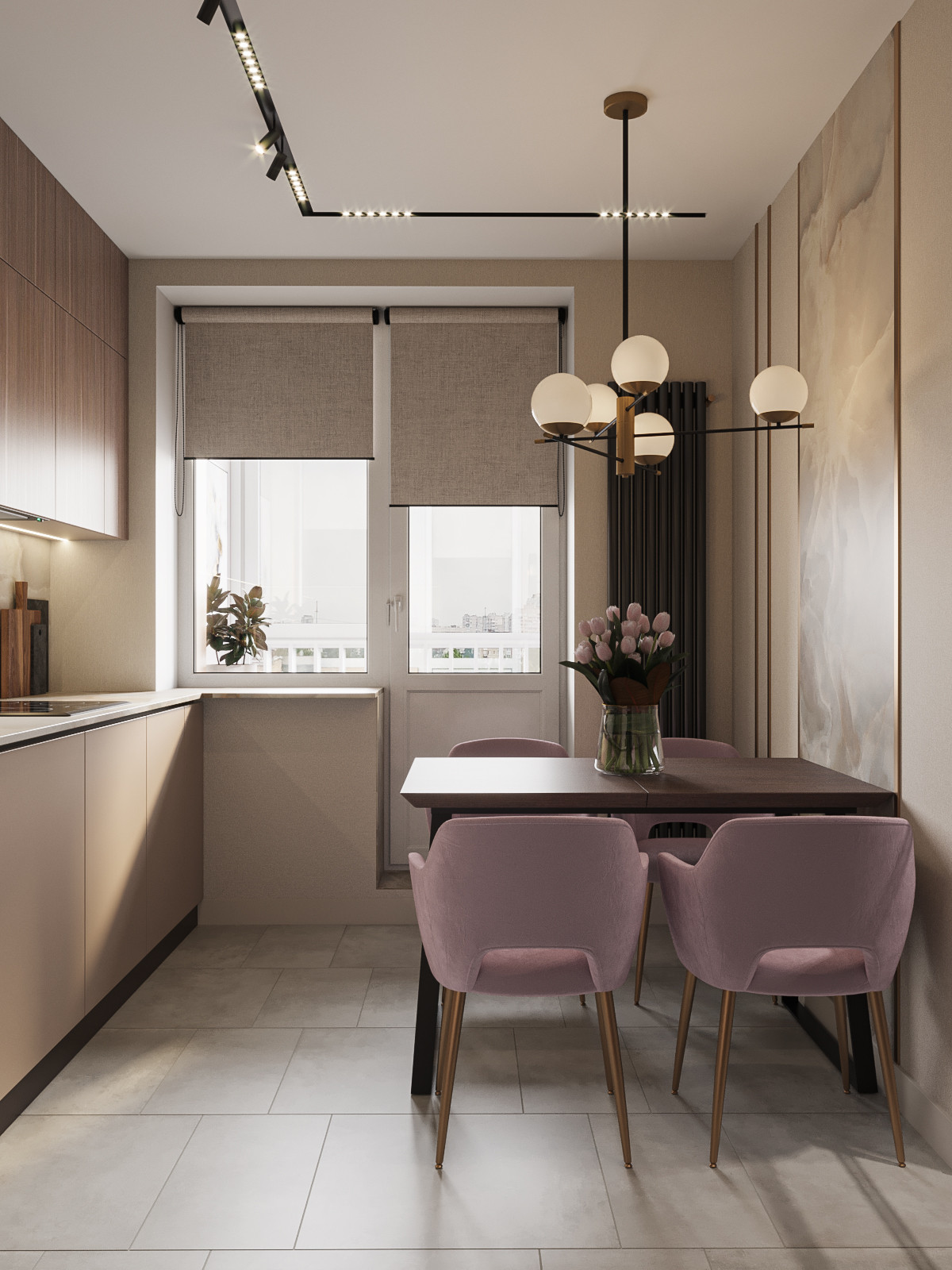 Zefir. Дизайн-проект квартиры, 60 кв.м