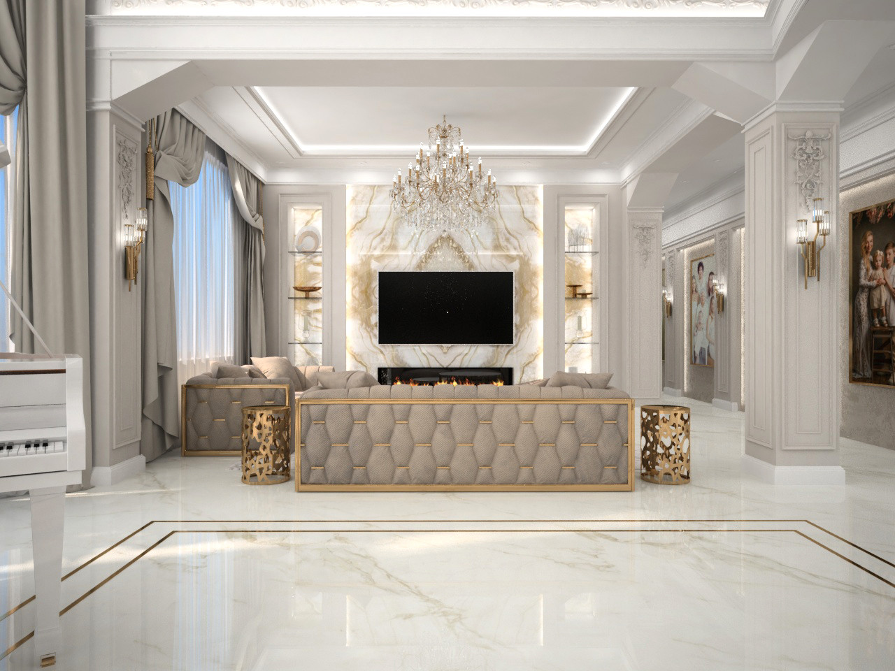 Классический дизайн коттеджа г. Пенза