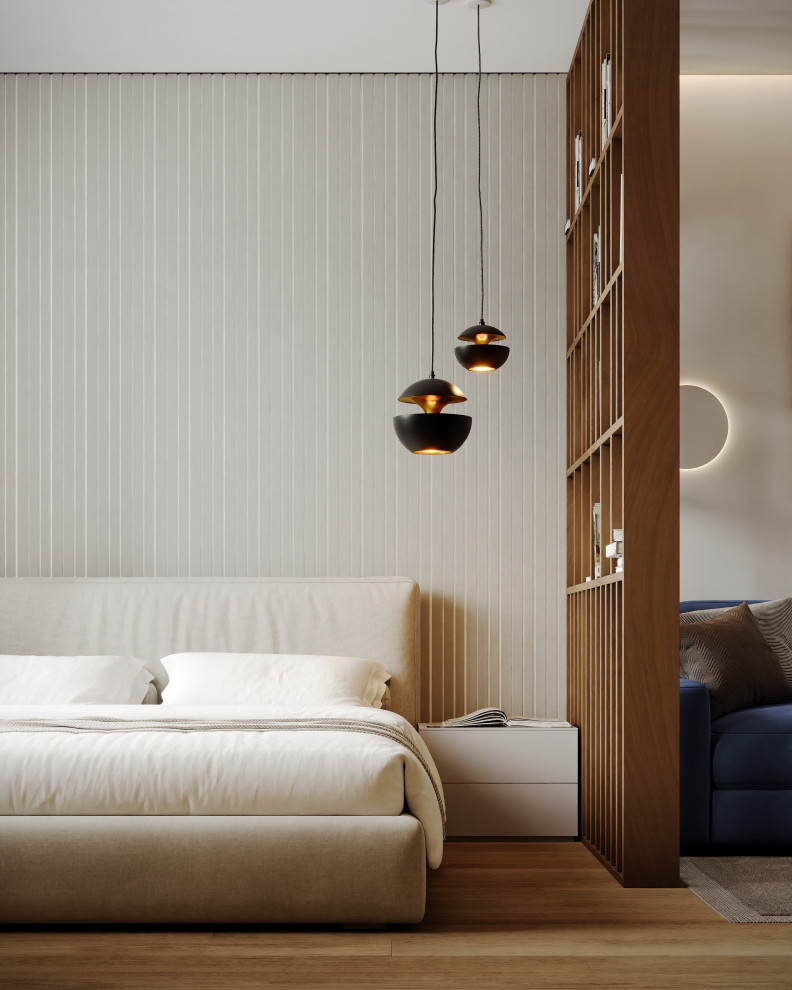 Проект совмещенной спальни-гостиной