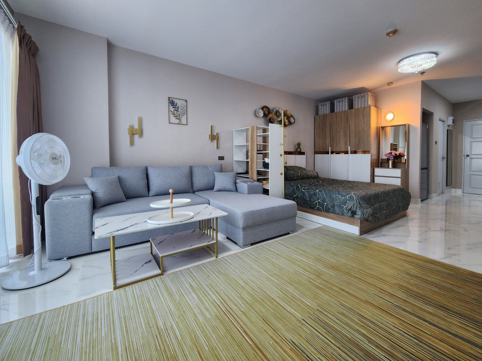 Дизайн проект студии 48м2 "под ключ"