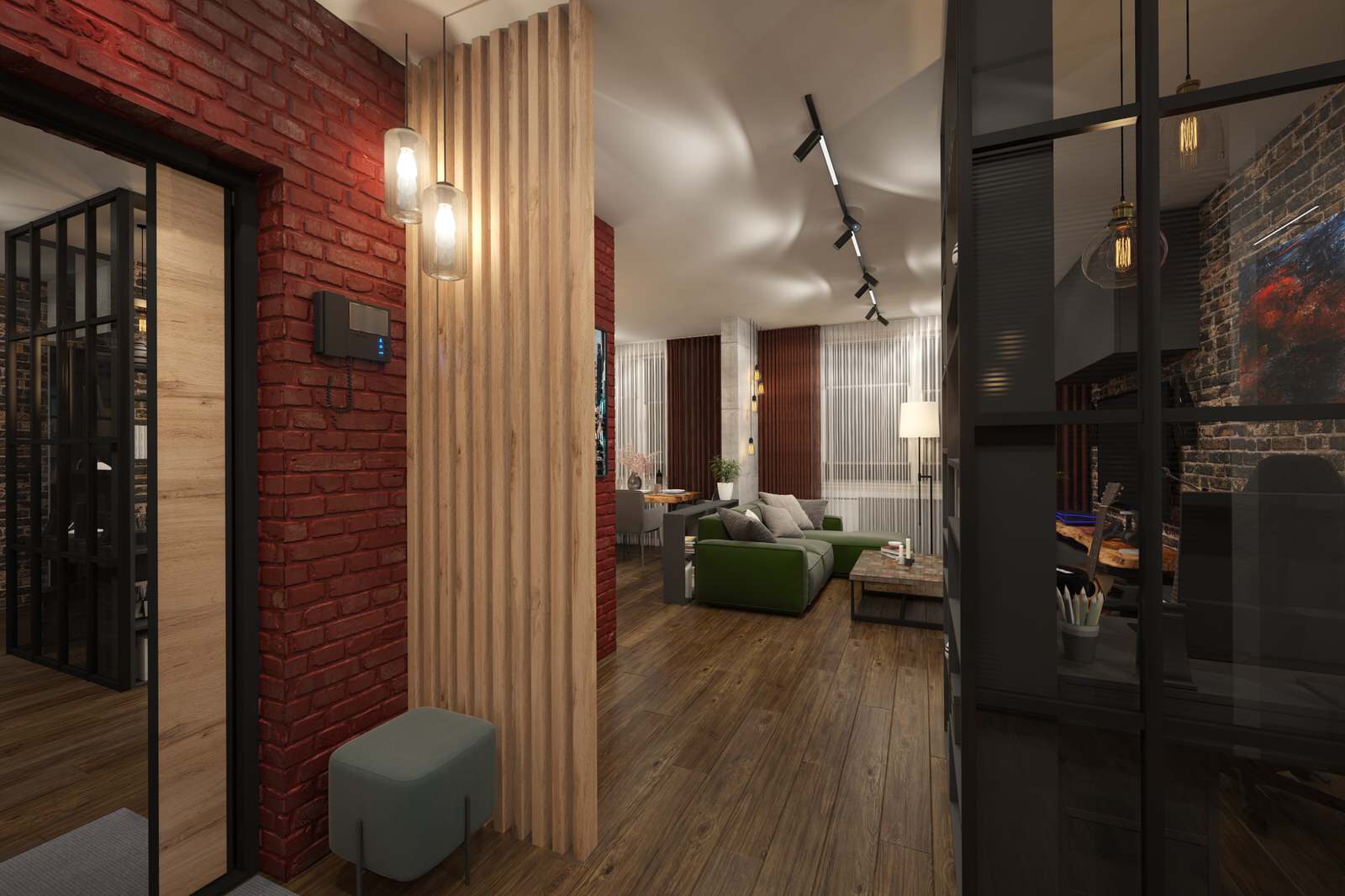 Квартира в стиле – барный лофт