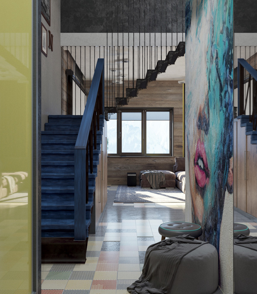 Брутальная двухуровневая квартира в Сочи