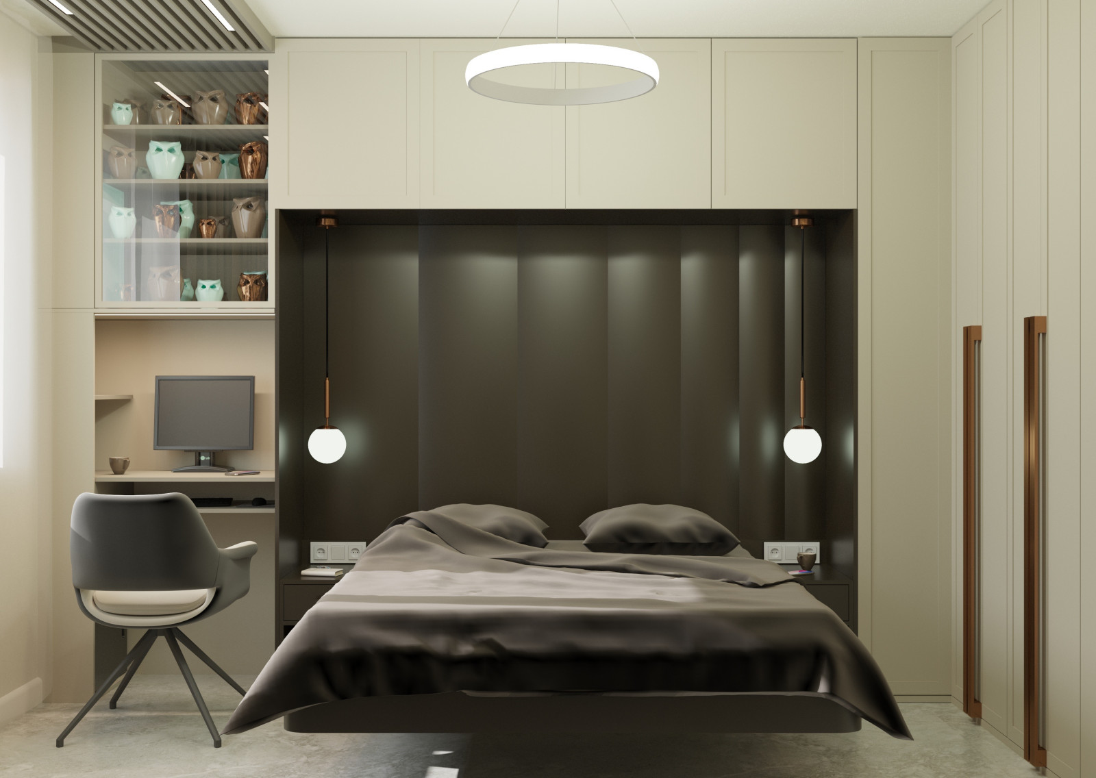 Обложка проекта: Бежевая спальня .home