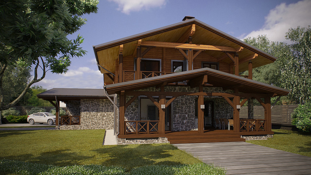 Обложка проекта: Полукаменный дом