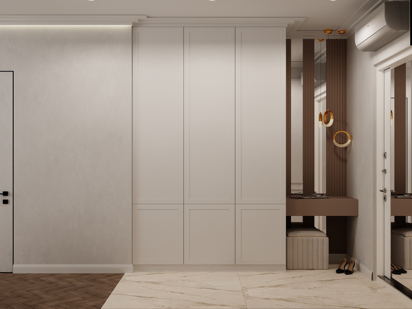 Дизайн интерьера евро-двухкомнатной квартиры 40 м2