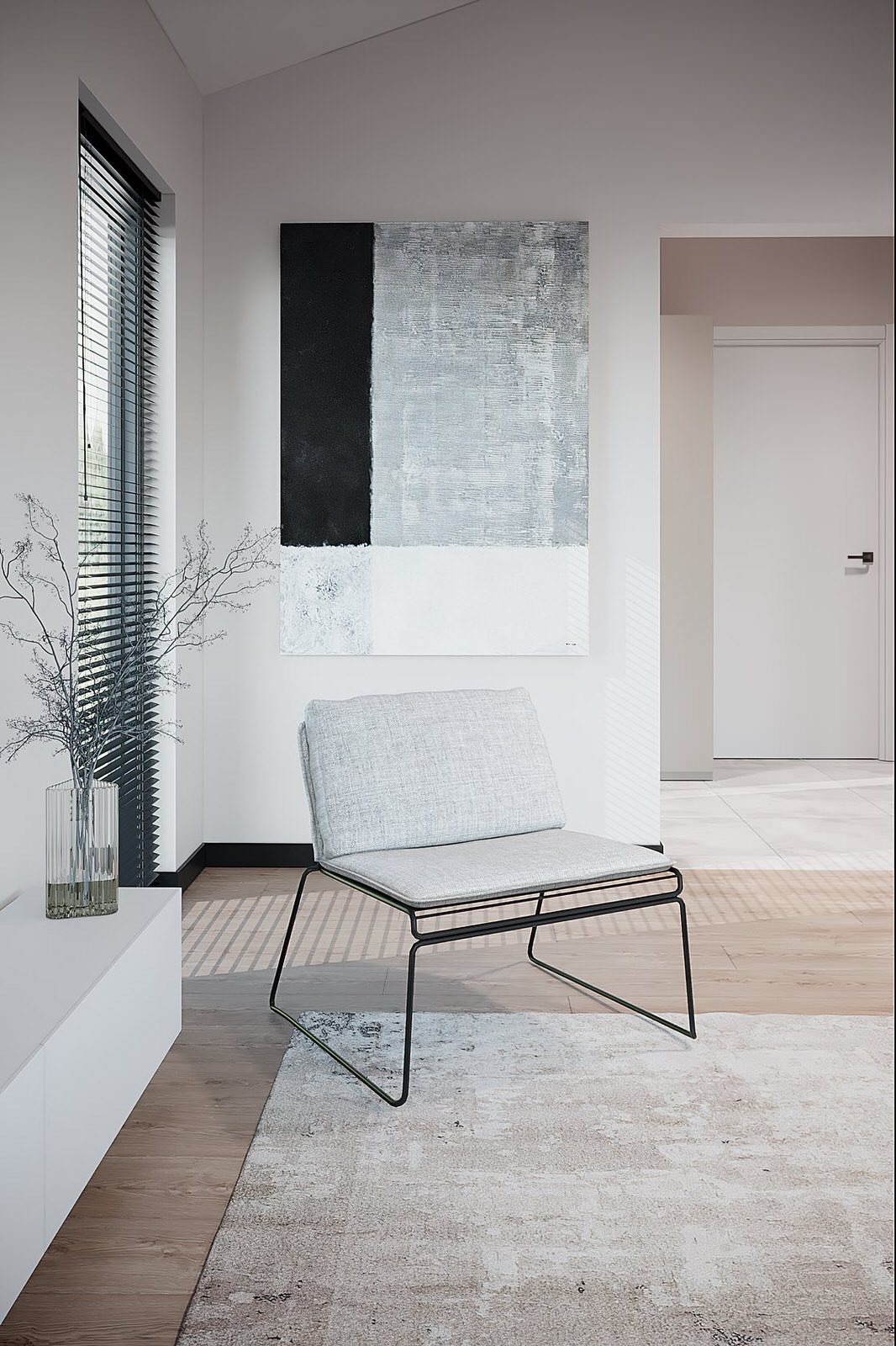 Дизайн интерьера дома 71 м² минимализм Ольховка Кантри Клаб