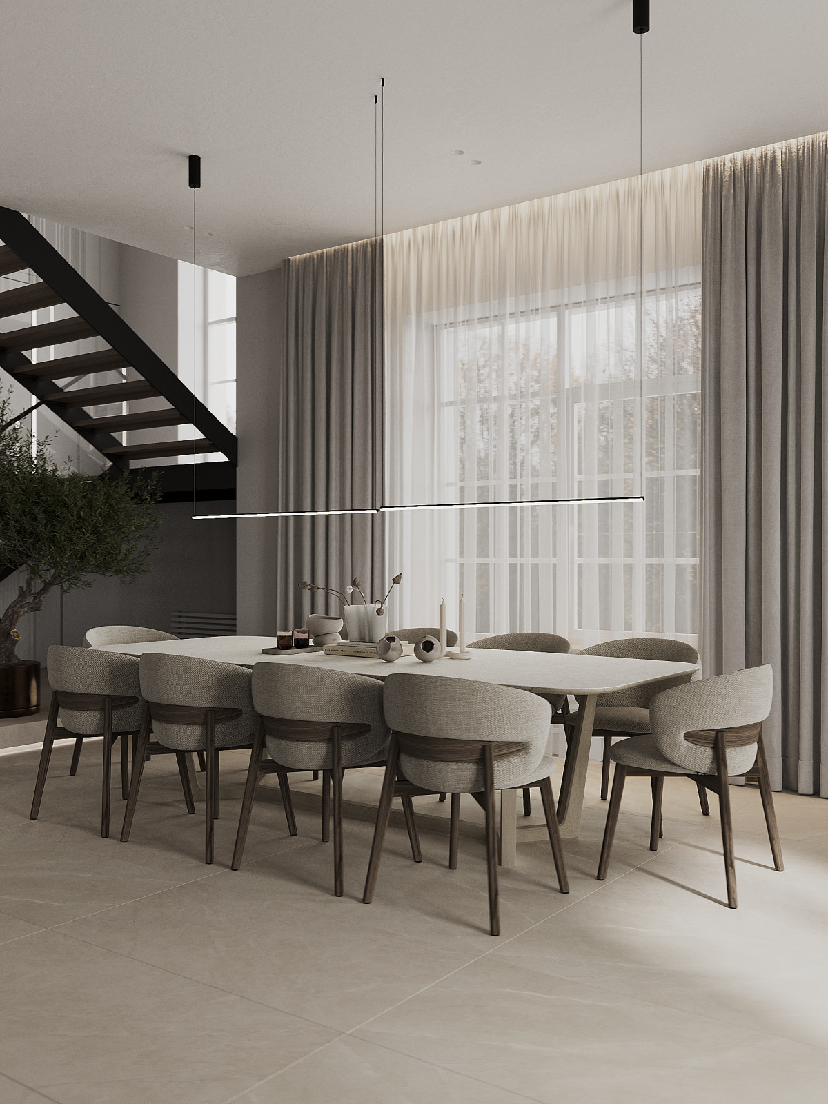 Проект интерьера для дома в коттеджном поселке "Ингардия"