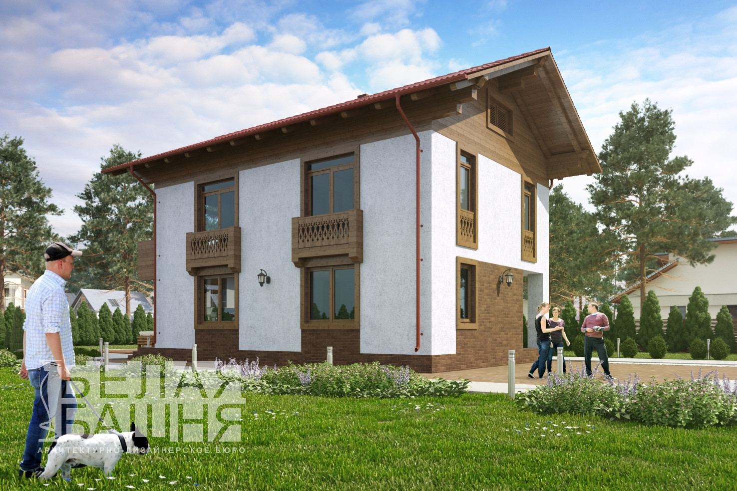 Обложка проекта: Каркасный жилой дом общей площадью 120 кв.м.