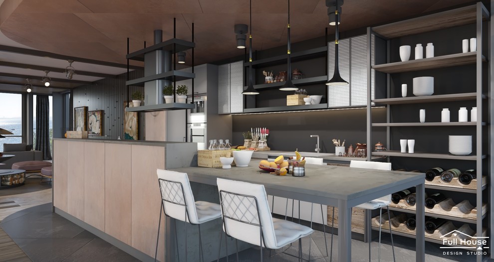 Лофт с панорамным остеклением