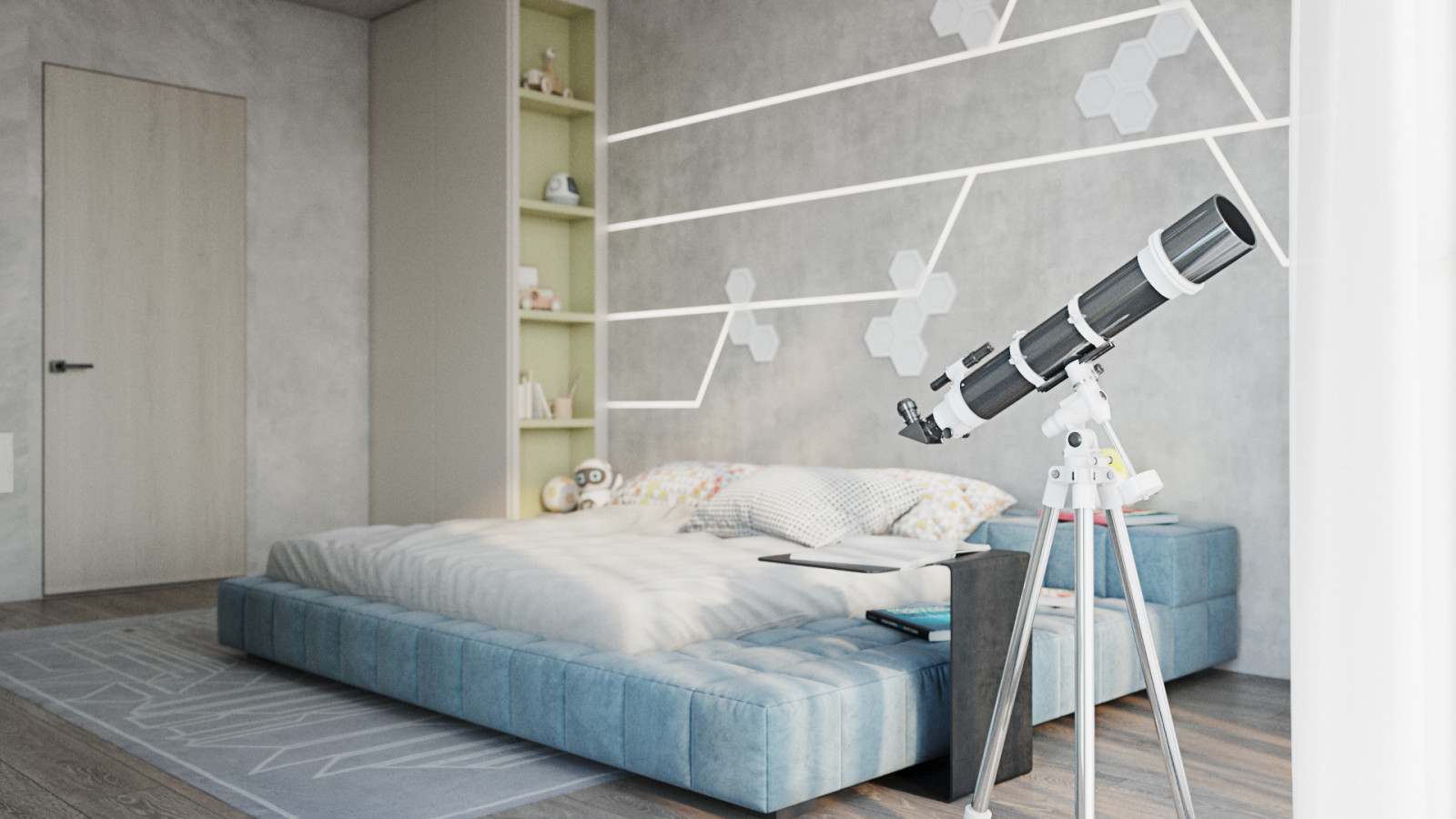 Проект интерьера спальни для подростка