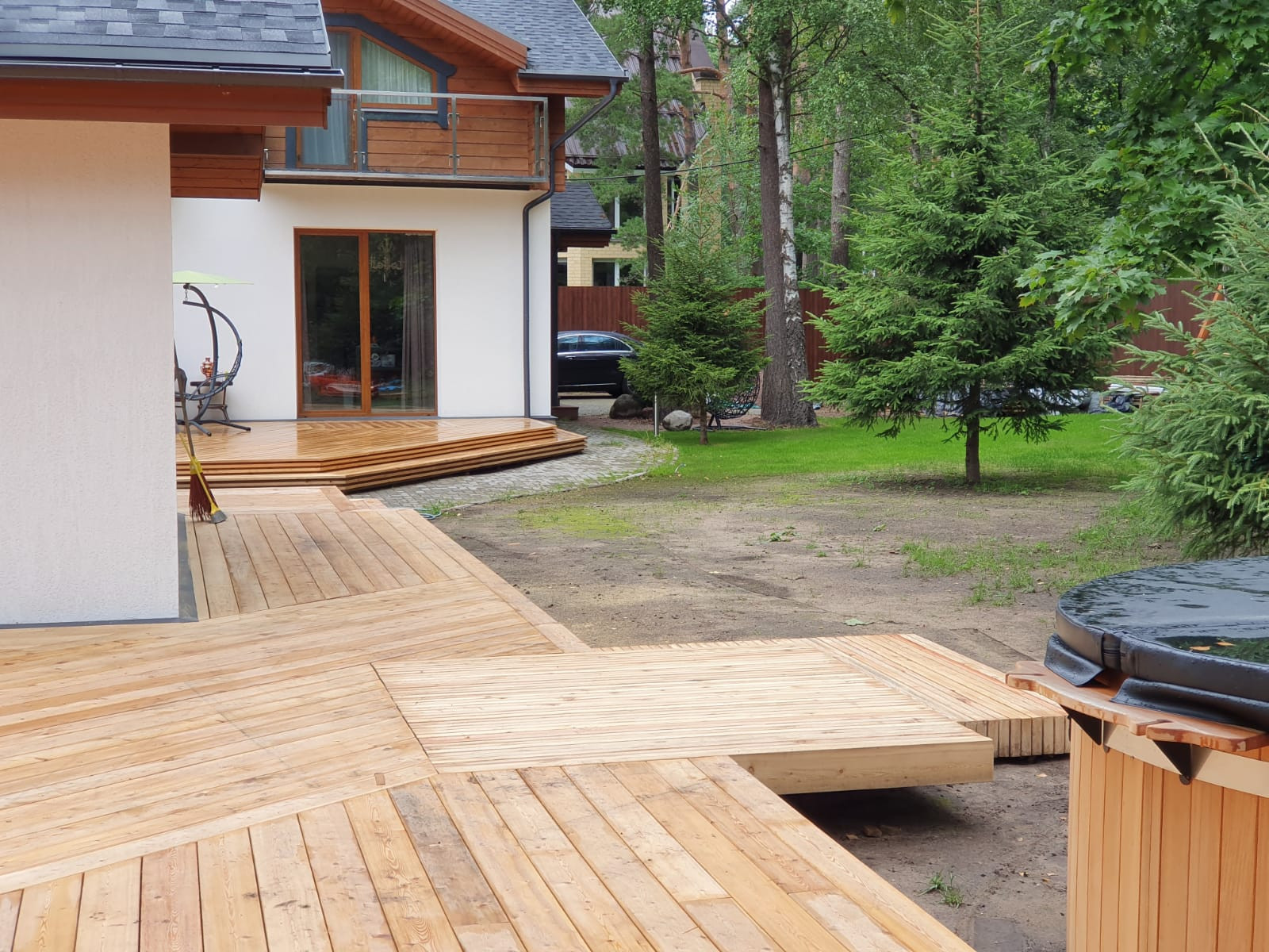 Проект наружных террас в Зеленогорске .